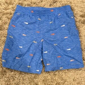Columbia Blue Shark Print Kids Shorts